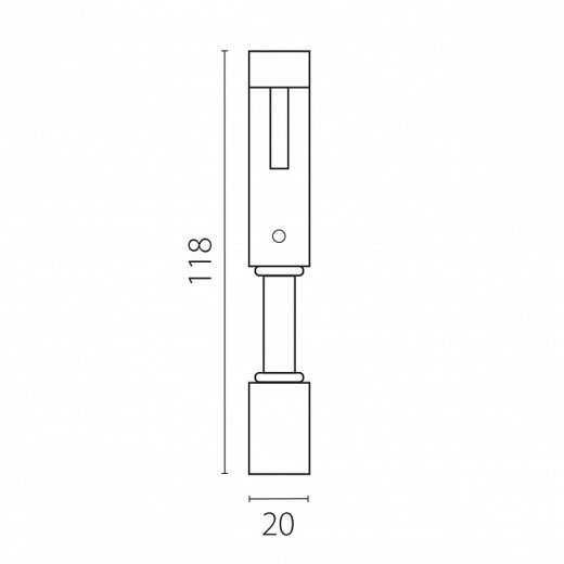 Крепление для трека Lightstar Due Hermes 510187
