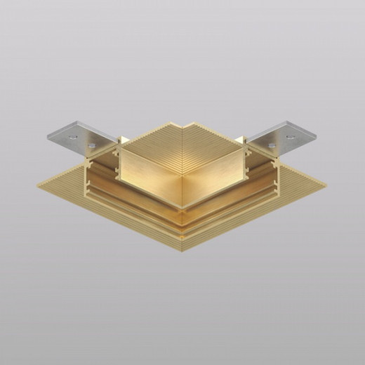 Соединитель угловой L-образный для треков встраиваемых Denkirs SHINE HIDE TR5705-SB