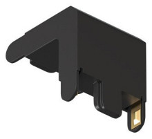 Соединитель угловой L-образный для треков накладных Denkirs AIR BASE TR5232-BK