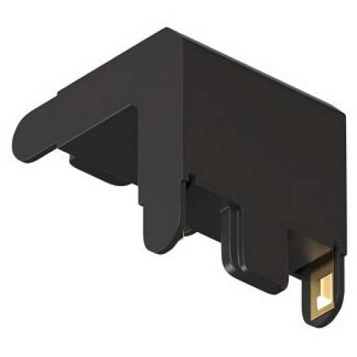 Соединитель угловой L-образный для треков накладных Denkirs AIR BASE TR5232-BK