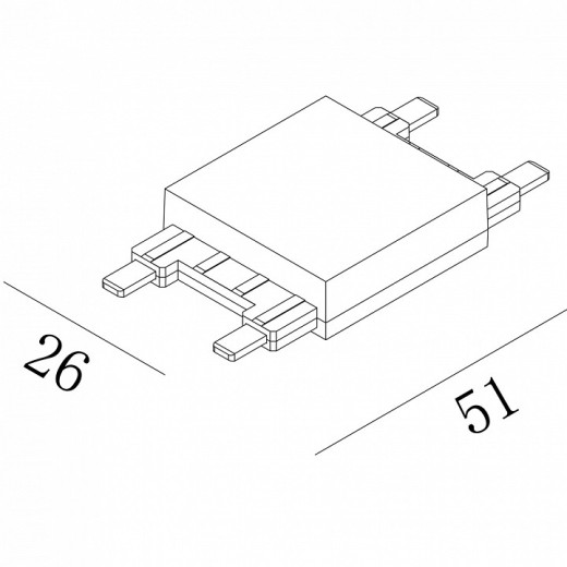Соединитель линейный для треков SWG PRO SLIM 00-00022066