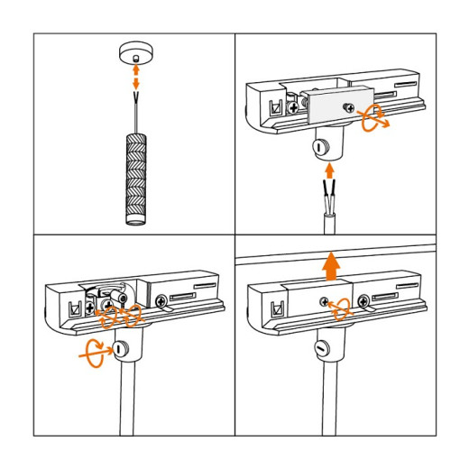 Соединитель линейный для треков Wolta  WTL-AC/03B