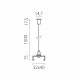 Подвес для трека Lightstar Quattro 504177-FR2