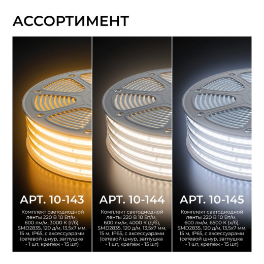 Комплект с лентой светодиодной Apeyron Electrics  10-140