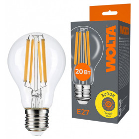 Лампа светодиодная Wolta  E27 20Вт 3000K WF-A60-20W3KE27