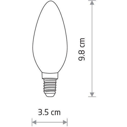 Лампа светодиодная Nowodvorski Bulb E14 6Вт 3000K 10589