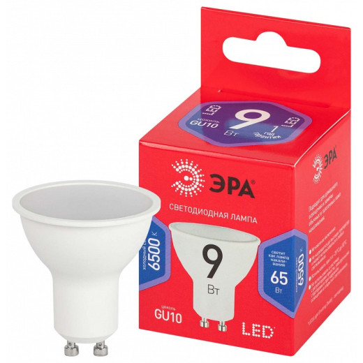 Лампа светодиодная Эра  GU10 9Вт 6500K LED MR16-9W-865-GU10 R