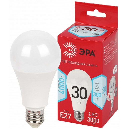 Лампа светодиодная Эра  E27 30Вт 4000K LED A70-30W-840-E27 R