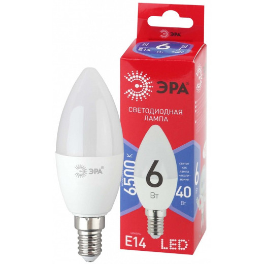 Лампа светодиодная Эра  E14 6Вт 6500K LED B35-6W-865-E14 R