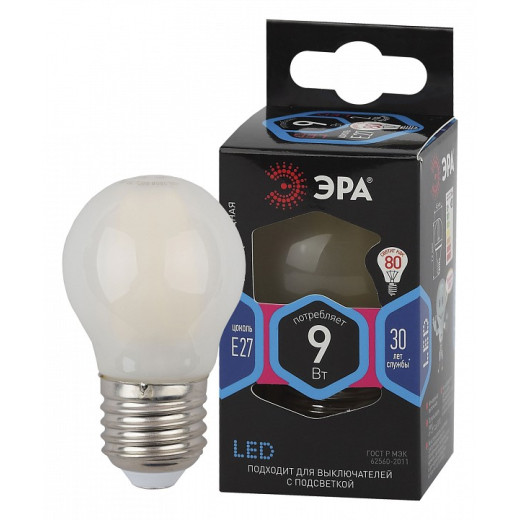 Лампа светодиодная Эра F-LED E27 9Вт 4000K Б0047030