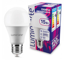 Лампа светодиодная Luminarte  E27 15Вт 4000K LSTD-A60-15W4KE27