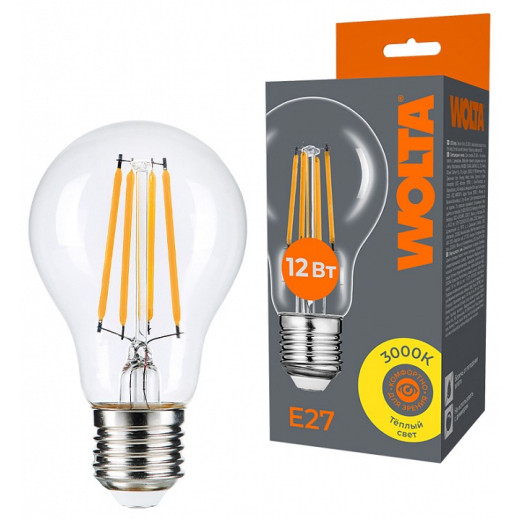 Лампа светодиодная Wolta  E27 12Вт 3000K WF-A60-12W3KE27