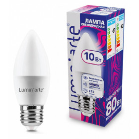 Лампа светодиодная Luminarte  E27 10Вт 4000K LSTD-C37-10W4KE27