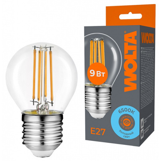Лампа светодиодная Wolta  E27 9Вт 6500K WF-G45-9W6KE27