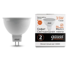 Лампа светодиодная Gauss Led Elementary MR16 GU5.3 3.5Вт 3000K 13514