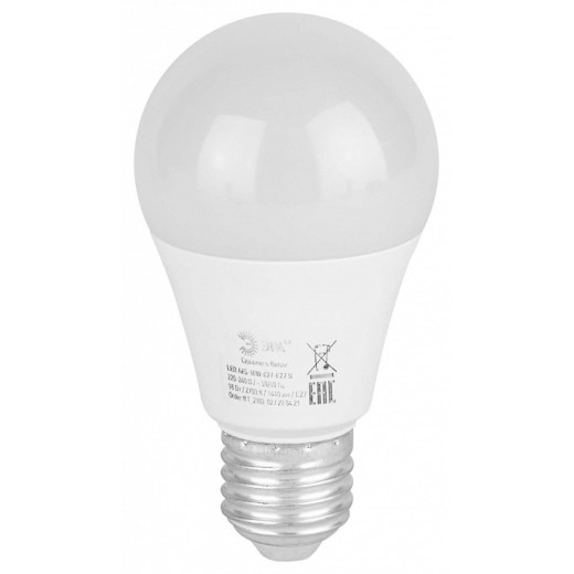 Лампа светодиодная Эра  E27 18Вт 2700K LED A65-18W-827-E27 R