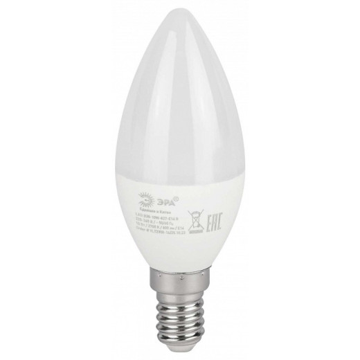 Лампа светодиодная Эра  E14 10Вт 2700K LED B35-10W-827-E14 R