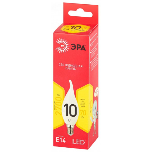 Лампа светодиодная Эра  E14 10Вт 2700K LED BXS-10W-827-E14 R