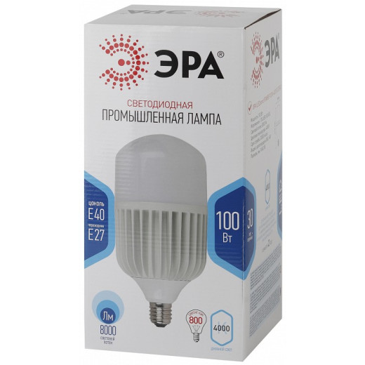Лампа светодиодная Эра Стандарт E27/E40 100Вт 4000K LED POWER T160-100W-4000-E27/E40