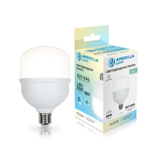 Лампа светодиодная Ambrella Light E27-E40 E27, E40 30Вт 4000K 1003004