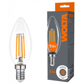 Лампа светодиодная Wolta  E14 9Вт 4000K WF-C35-9W4KE14