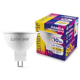 Лампа светодиодная Luminarte  GU5.3 10Вт 3000K LSTD-MR16-10W3KGU5.3