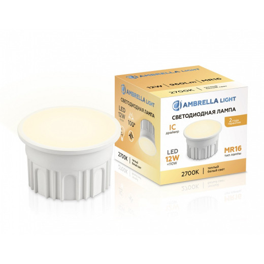 Лампа светодиодная Ambrella Light   12Вт 2700K 212101