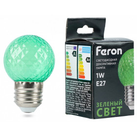 Лампа светодиодная Feron  E27 1Вт K 52163