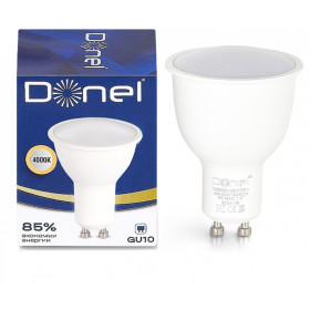 Лампа светодиодная Donel DN03 GU10 9Вт 4000K DN03004N9GU10Dim