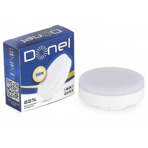 Лампа светодиодная Donel DN03 GX53 9Вт 3000K DN03007W9GX53Dim