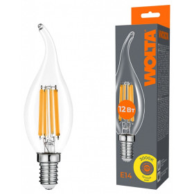Лампа светодиодная Wolta  E14 12Вт 3000K WF-CT35-12W3KE14