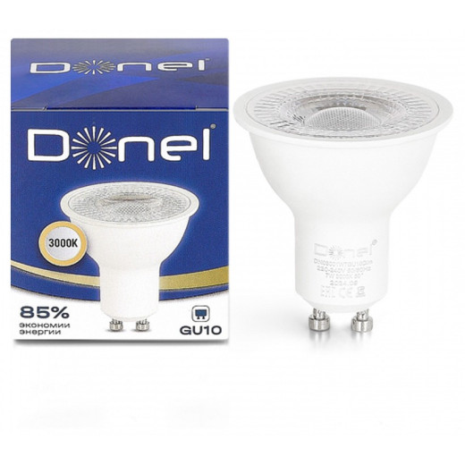 Лампа светодиодная Donel DN03 GU10 7Вт 3000K DN03001W7GU10Dim
