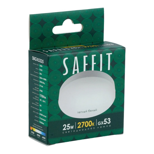 Лампа светодиодная Feron Saffit  GX53 25Вт 2700K 55284
