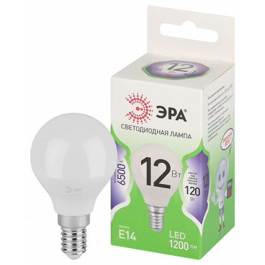 Лампа светодиодная Эра Green Line E14 12Вт 6500K LED P45-12W-865-E14 GL