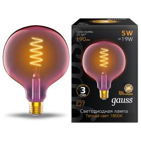 Лампа светодиодная Gauss Colored E27 5Вт 1800K 1011802105