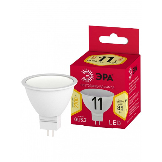 Лампа светодиодная Эра  GU5.3 11Вт 2700K LED MR16-11W-827-GU5.3 R