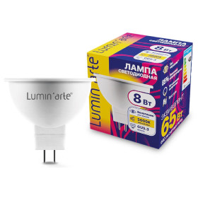Лампа светодиодная Luminarte  GU5.3 8Вт 3000K LSTD-MR16-8W3KGU5.3