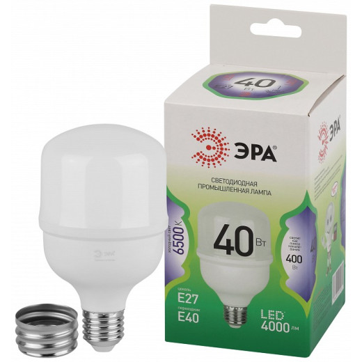 Лампа светодиодная Эра Green Line E27/E40 40Вт 6500K LED POWER T80-40W-865-E27/E40 GL