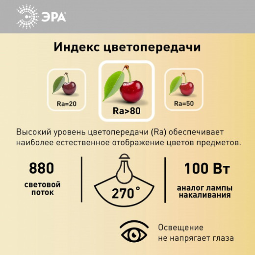 Лампа светодиодная Эра Стандарт E14 11Вт 4000K LED BXS-11W-840-E14