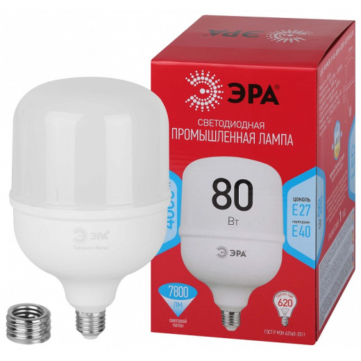 Лампа светодиодная Эра  E27, E40 80Вт 4000K LED POWER T140-80W-4000-E27/E40 R