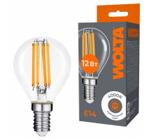 Лампа светодиодная Wolta  E14 12Вт 4000K WF-G45-12W4KE14
