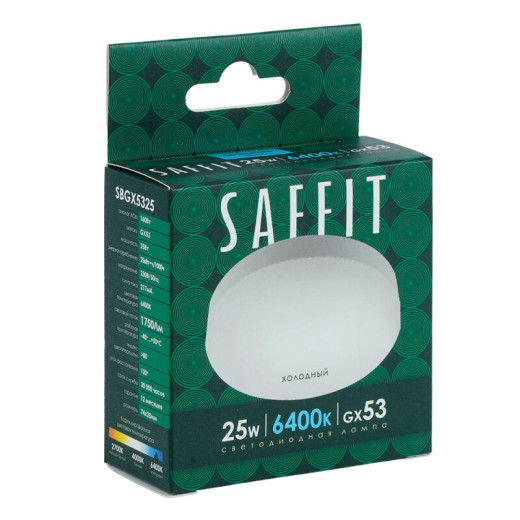 Лампа светодиодная Feron Saffit SBGX5325 GX53 25Вт 6400K 55286
