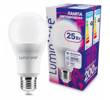 Лампа светодиодная Luminarte  E27 25Вт 4000K LSTD-A65-25W4KE27