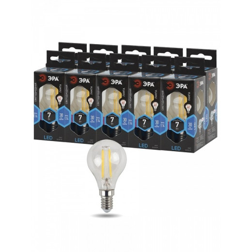 Лампа светодиодная Эра F-LED E14 7Вт 4000K F-LED P45-7W-840-E14