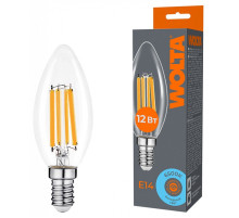 Лампа светодиодная Wolta  E14 12Вт 6500K WF-C35-12W6KE14