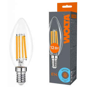 Лампа светодиодная Wolta  E14 12Вт 6500K WF-C35-12W6KE14