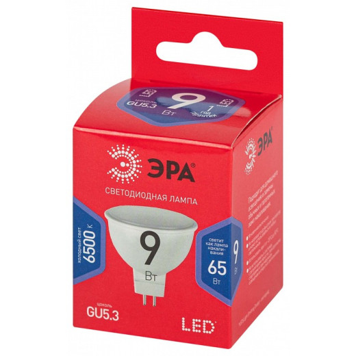 Лампа светодиодная Эра  GU5.3 9Вт 6500K LED MR16-9W-865-GU5.3 R