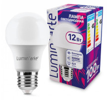 Лампа светодиодная Luminarte  E27 12Вт 4000K LSTD-A60-12W4KE27