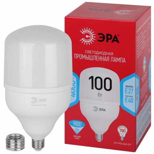 Лампа светодиодная Эра  E27, E40 100Вт 4000K LED POWER T140-100W-4000-E27/E40 R