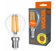 Лампа светодиодная Wolta  E14 7Вт 3000K WF-G45-7W3KE14
